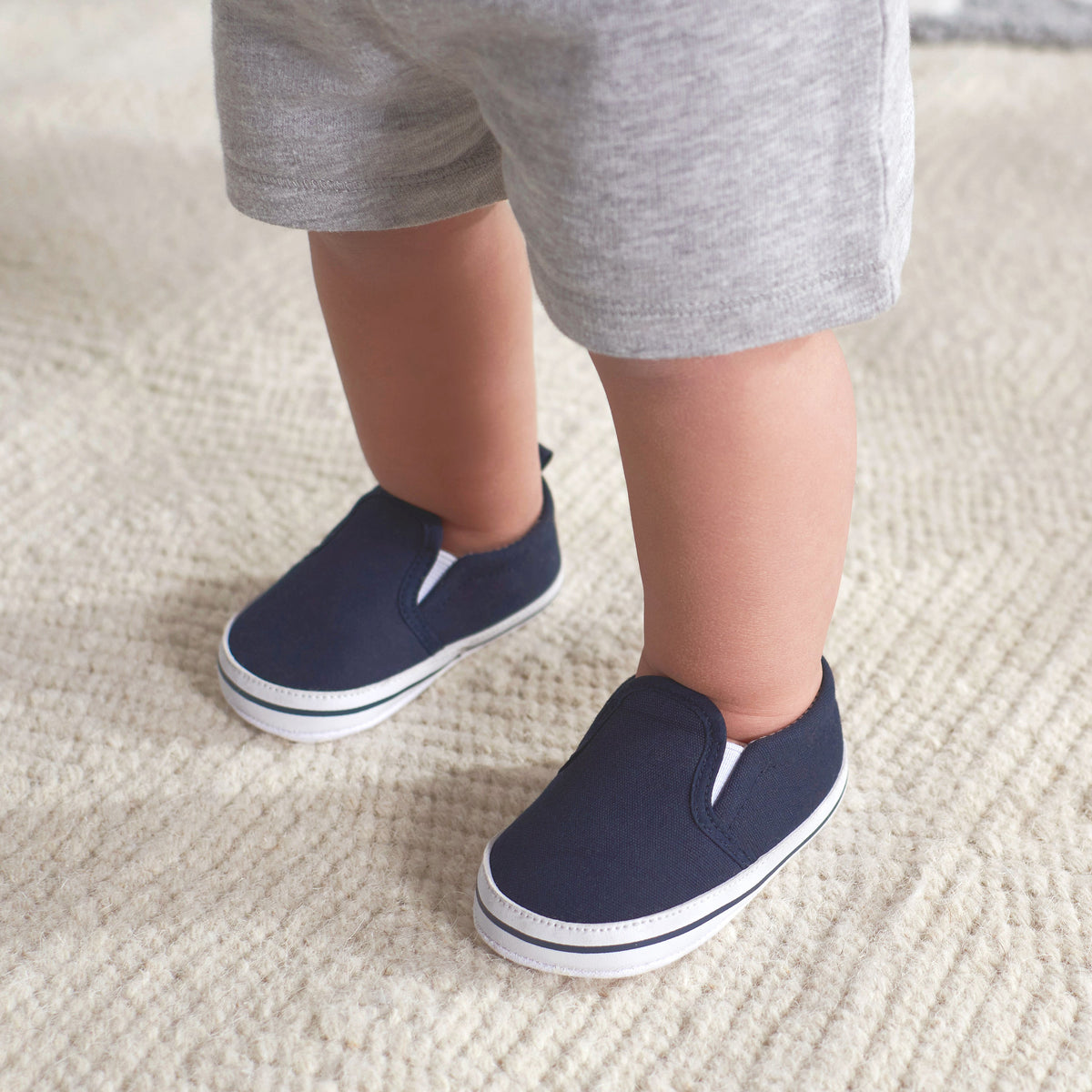 Baby Navy Slip-On Sneaker, lifestyle photo 1