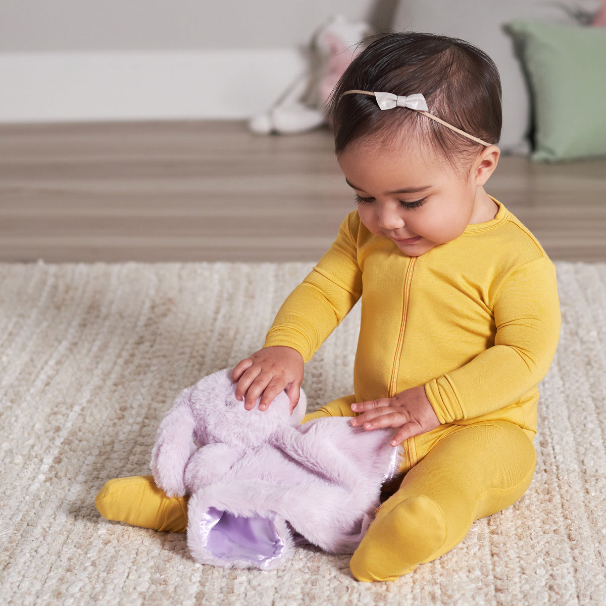 Baby Bunny Security Blanket, lifestyle photo 2