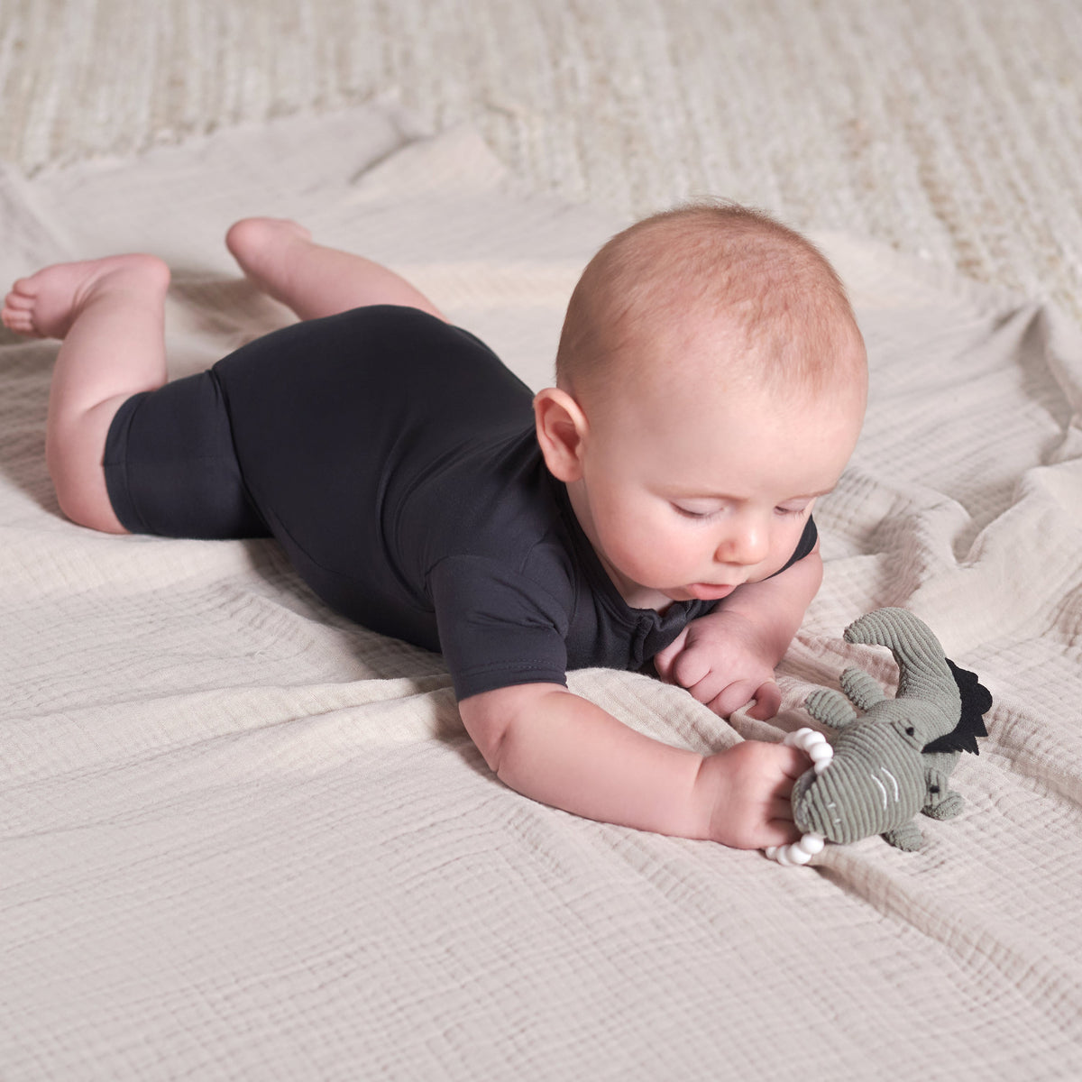 2-Piece Baby Cheetah & Crocodile Rattle and Teether Set, lifestyle photo 7