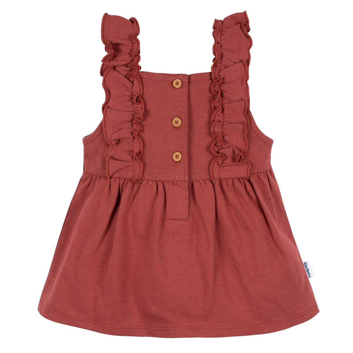 2-Piece Baby Girls Orange Leaves Jumper & Bodysuit Set, additional view 2