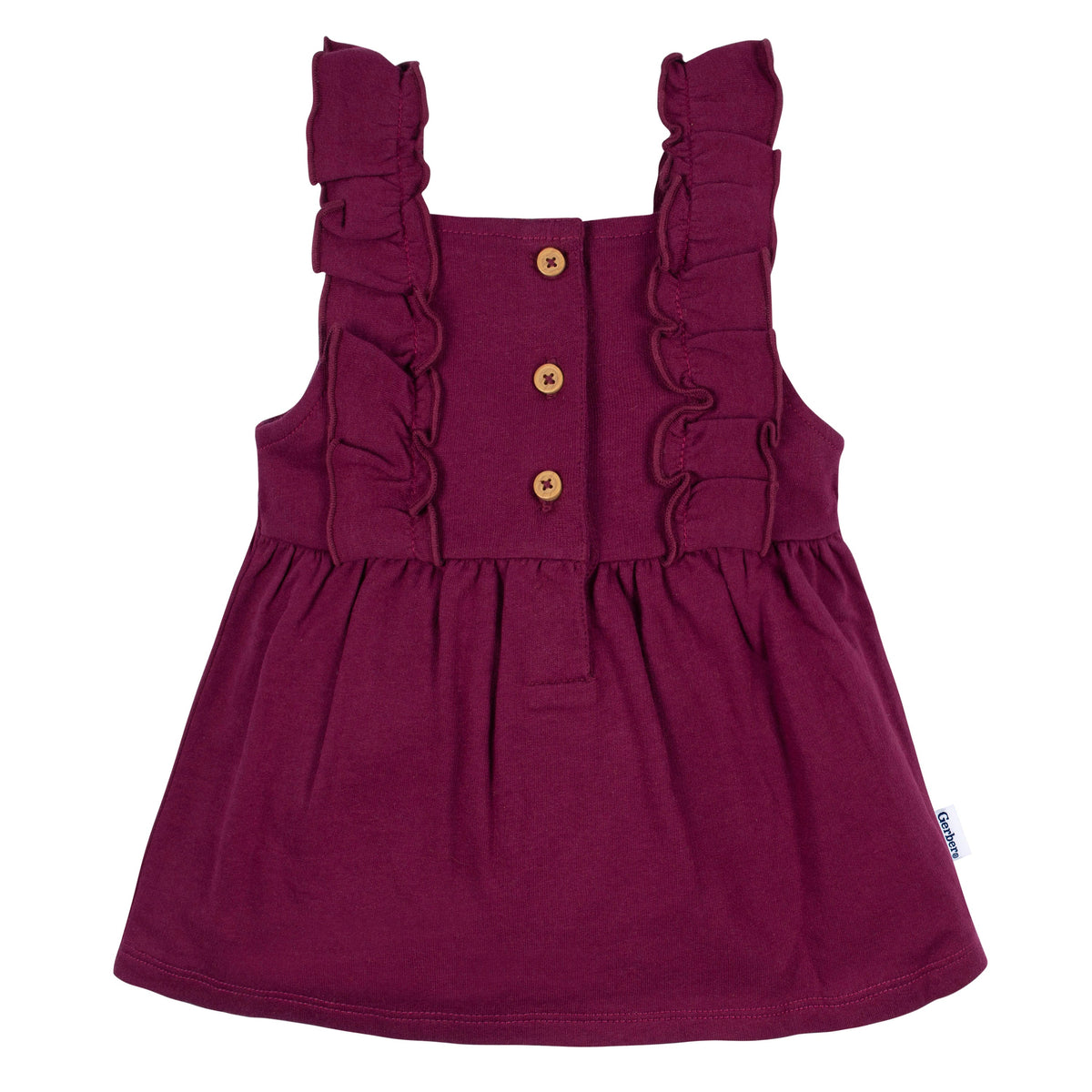 2-Piece Baby Girls Purple Floral Jumper & Bodysuit Set, additional view 2