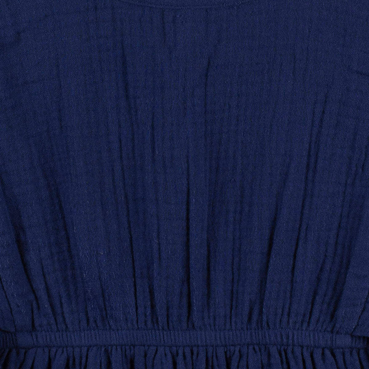 Baby & Toddler Girls Navy Woven Kaftan Coverup, close-up detail 1