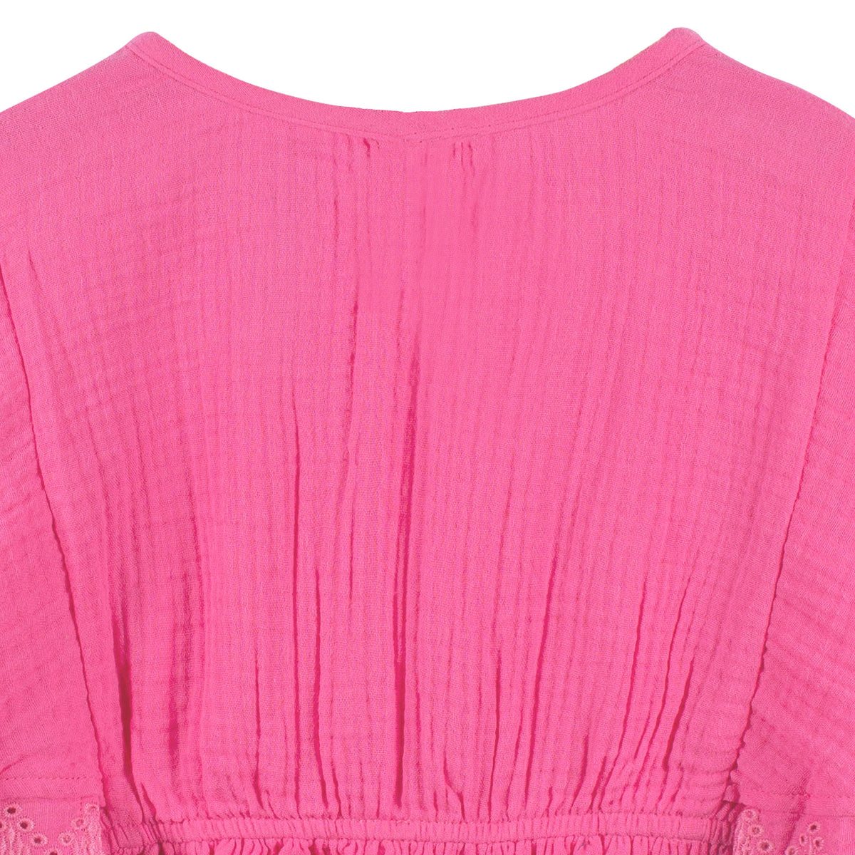 Baby & Toddler Girls Pink Woven Kaftan Coverup, close-up detail 3