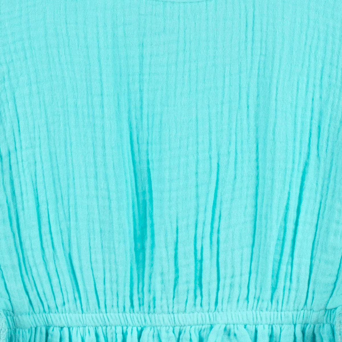 Baby & Toddler Girls Aqua Woven Kaftan Coverup, close-up detail 1