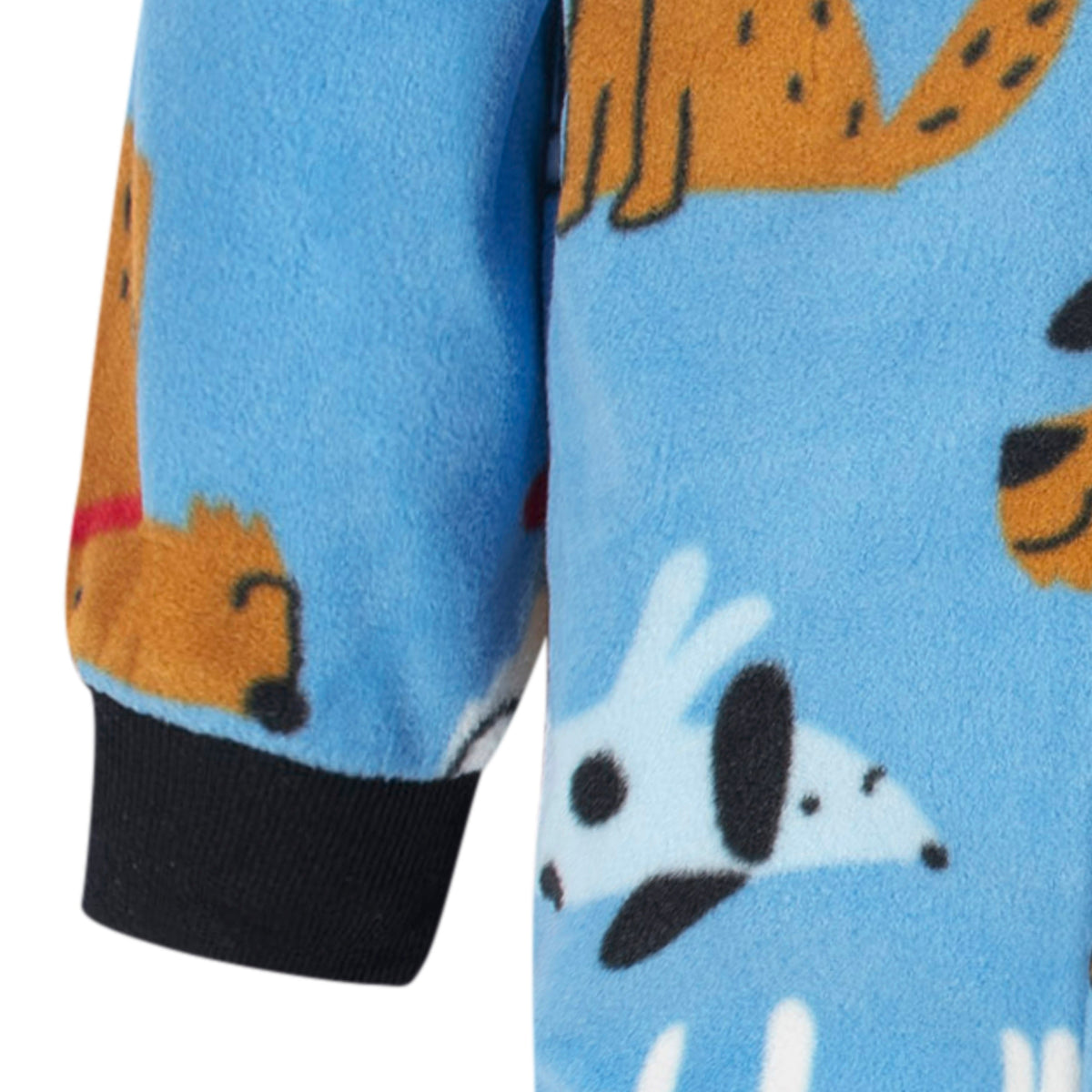Baby & Toddler Boys Dogs Blanket Sleepers, close-up detail 3