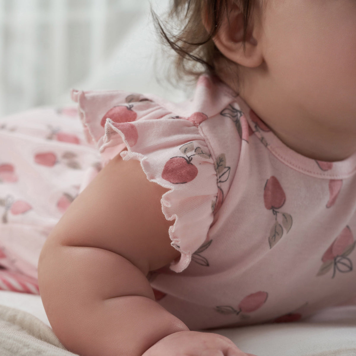 Baby Girls Appley Sweet Romper, lifestyle photo 3
