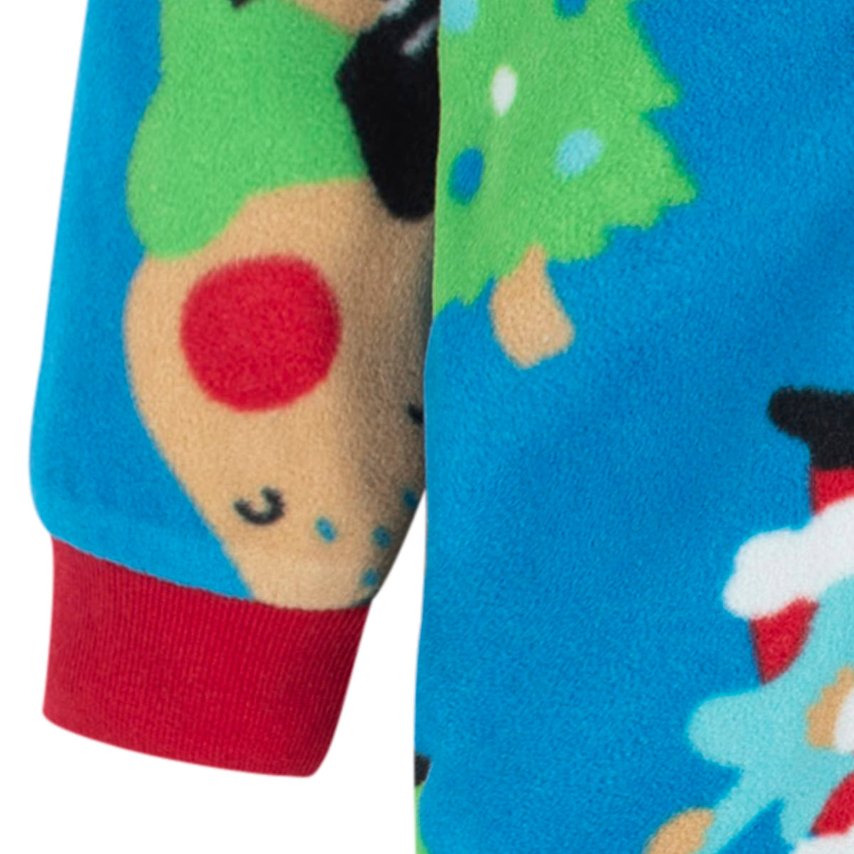 Baby & Toddler Boys Santa Blanket Sleepers, close-up detail 3