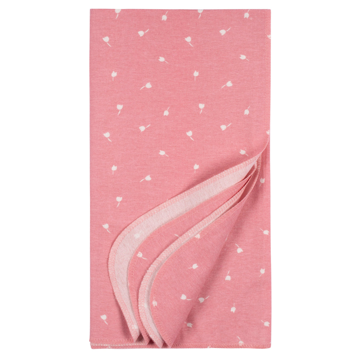 4-Pack Baby Girls Appley Sweet Flannel Blankets, additional view 2