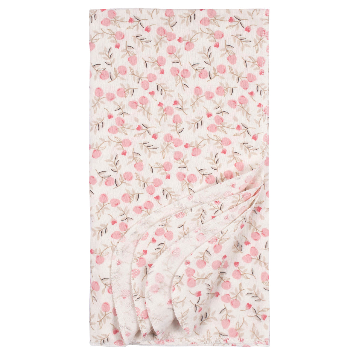4-Pack Baby Girls Appley Sweet Flannel Blankets, additional view 3