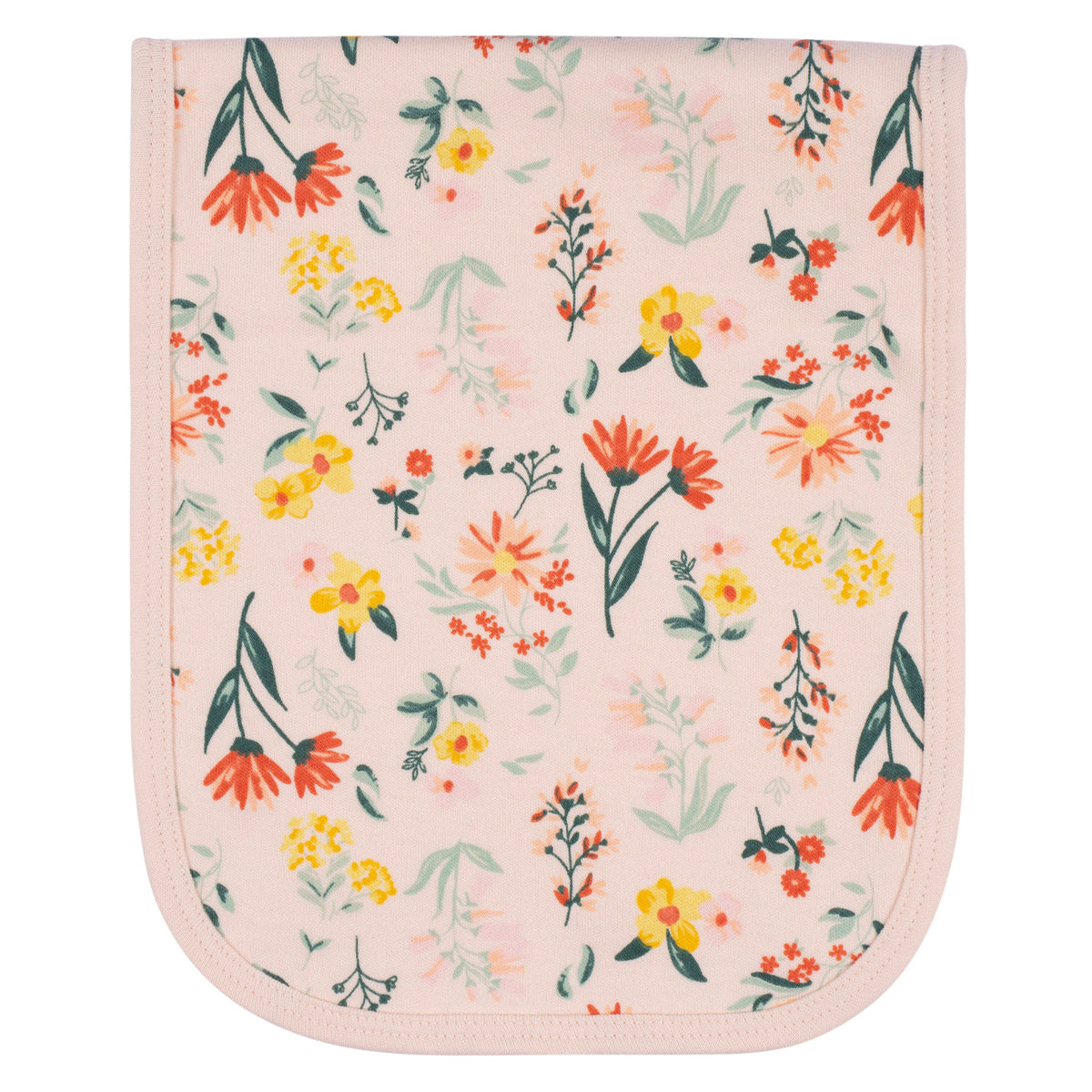 4-Pack Baby Girls Wildflower Burpcloths, additional view 1