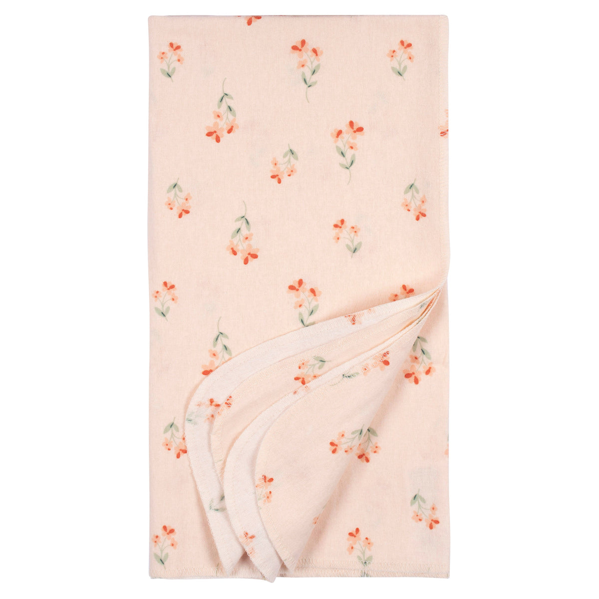 4-Pack Baby Girls Wildflower Flannel Blankets, additional view 3