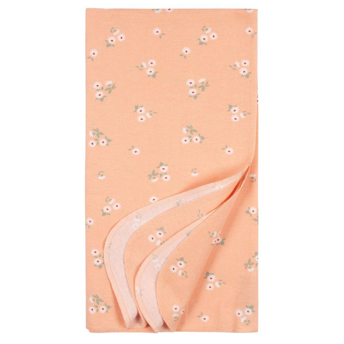 4-Pack Baby Girls Wildflower Flannel Blankets, additional view 4