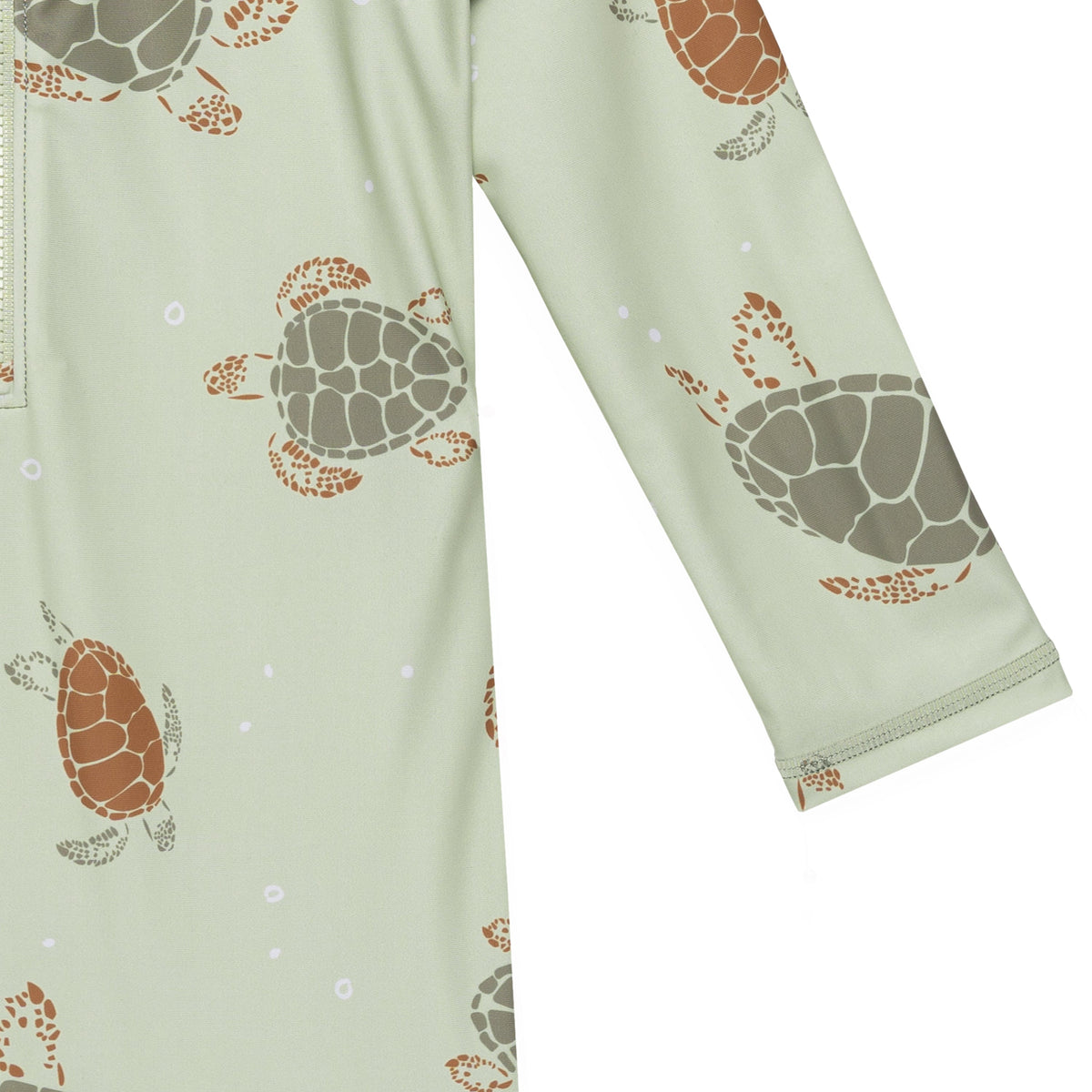 Toddler Boys Turtle Rashguard, close-up detail 2
