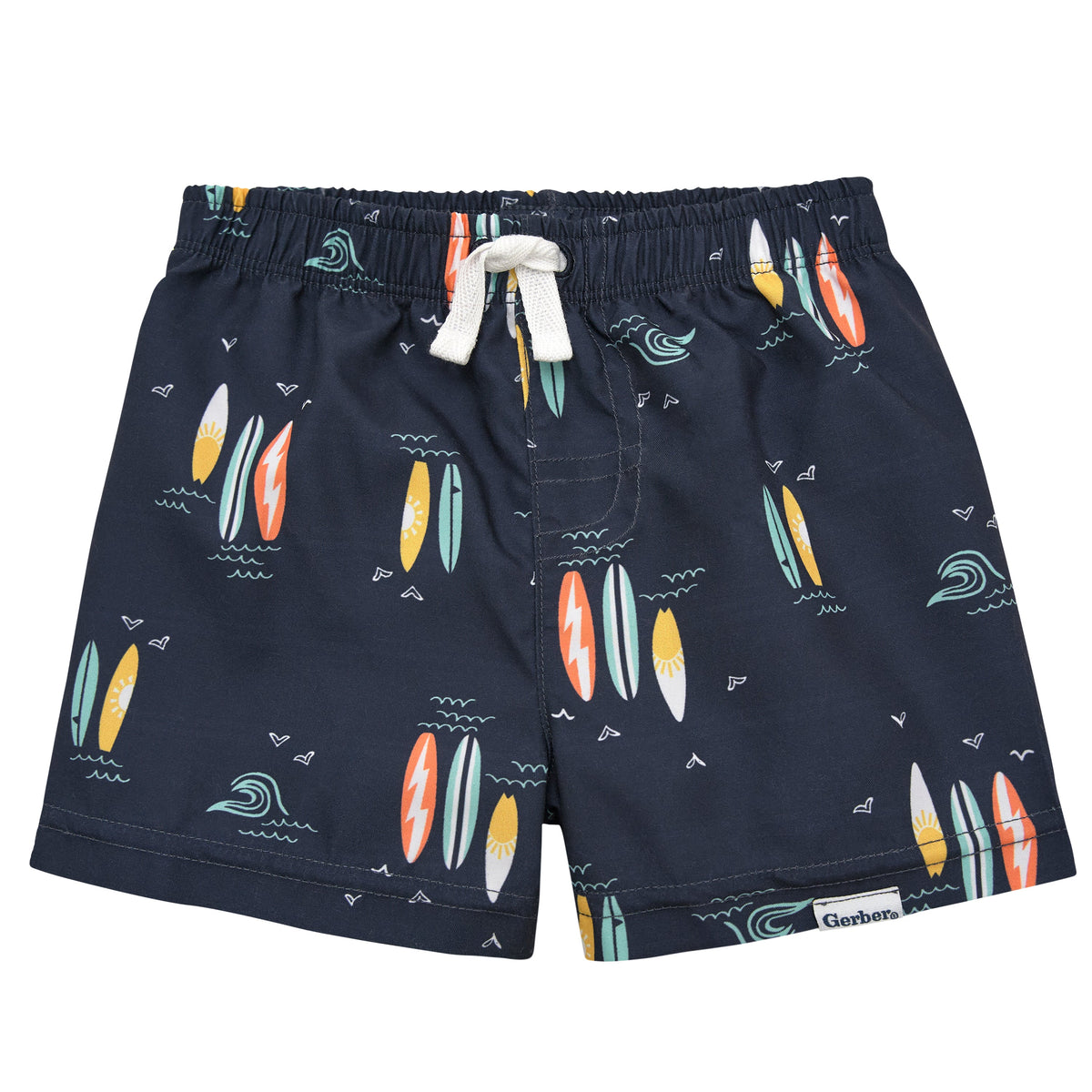 2-Pack Baby & Toddler Boys Surf Swim Trunks, additional view 1