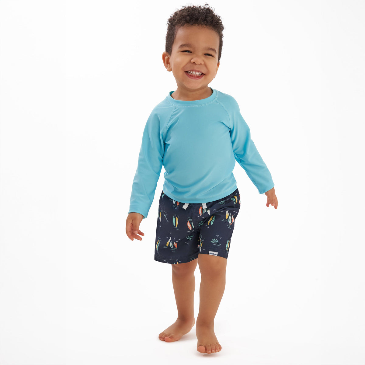 2-Pack Baby & Toddler Boys Surf Swim Trunks, lifestyle photo 2