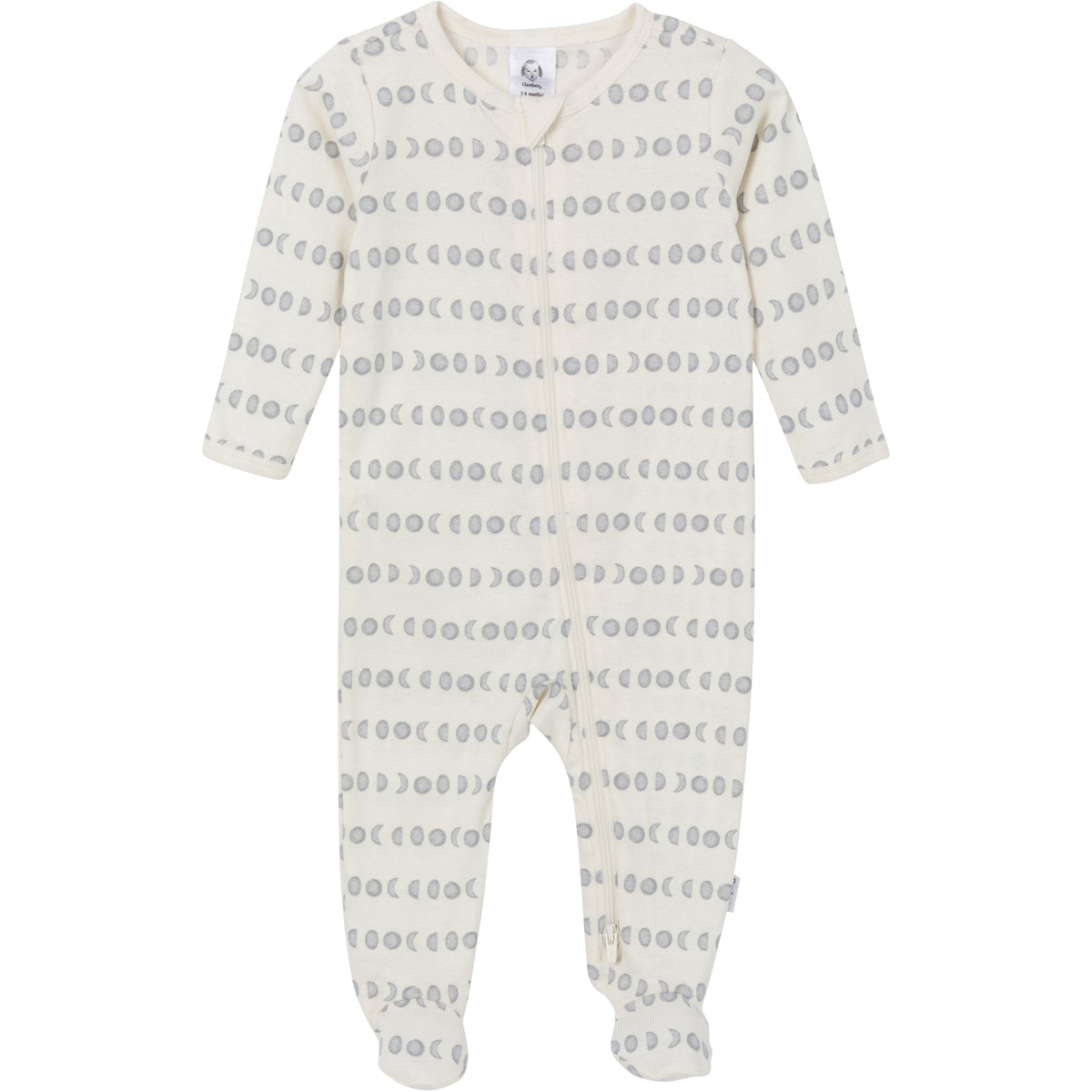 2-Pack Baby Neutral Neutral Grey Moons Sleep 'N Play With Mitten Cuffs, additional view 2
