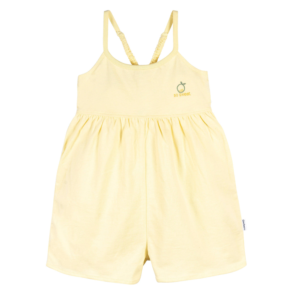 2-Pack Infant and Toddler Girls Yellow & Lemons Rompers, additional view 1