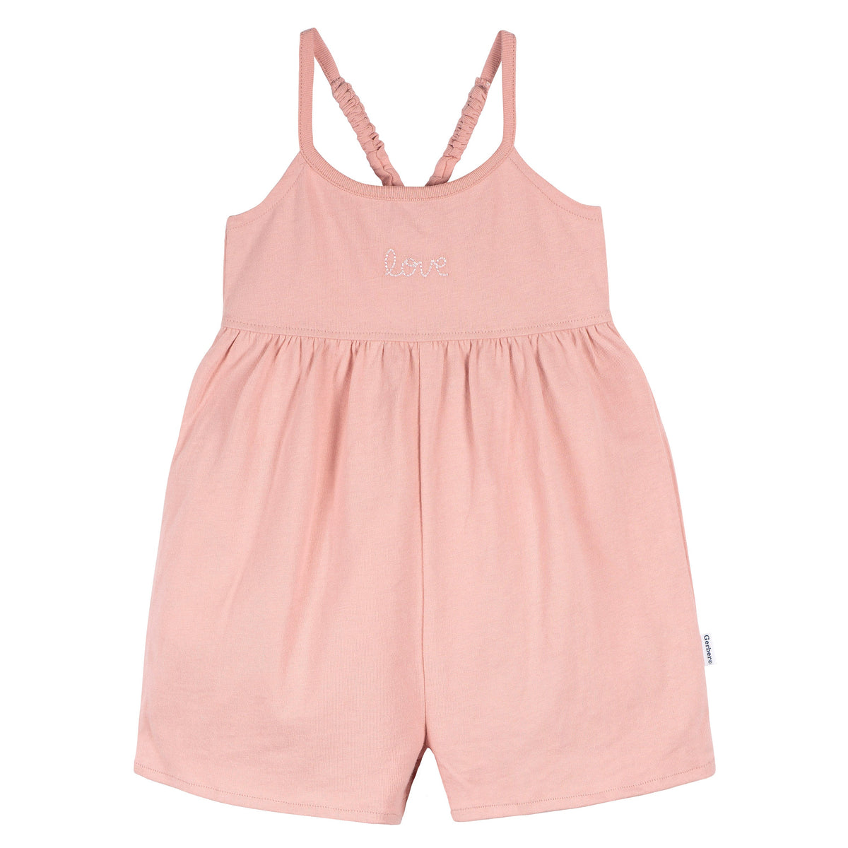 2-Pack Infant and Toddler Girls Rose Pink & Dots Rompers, additional view 1
