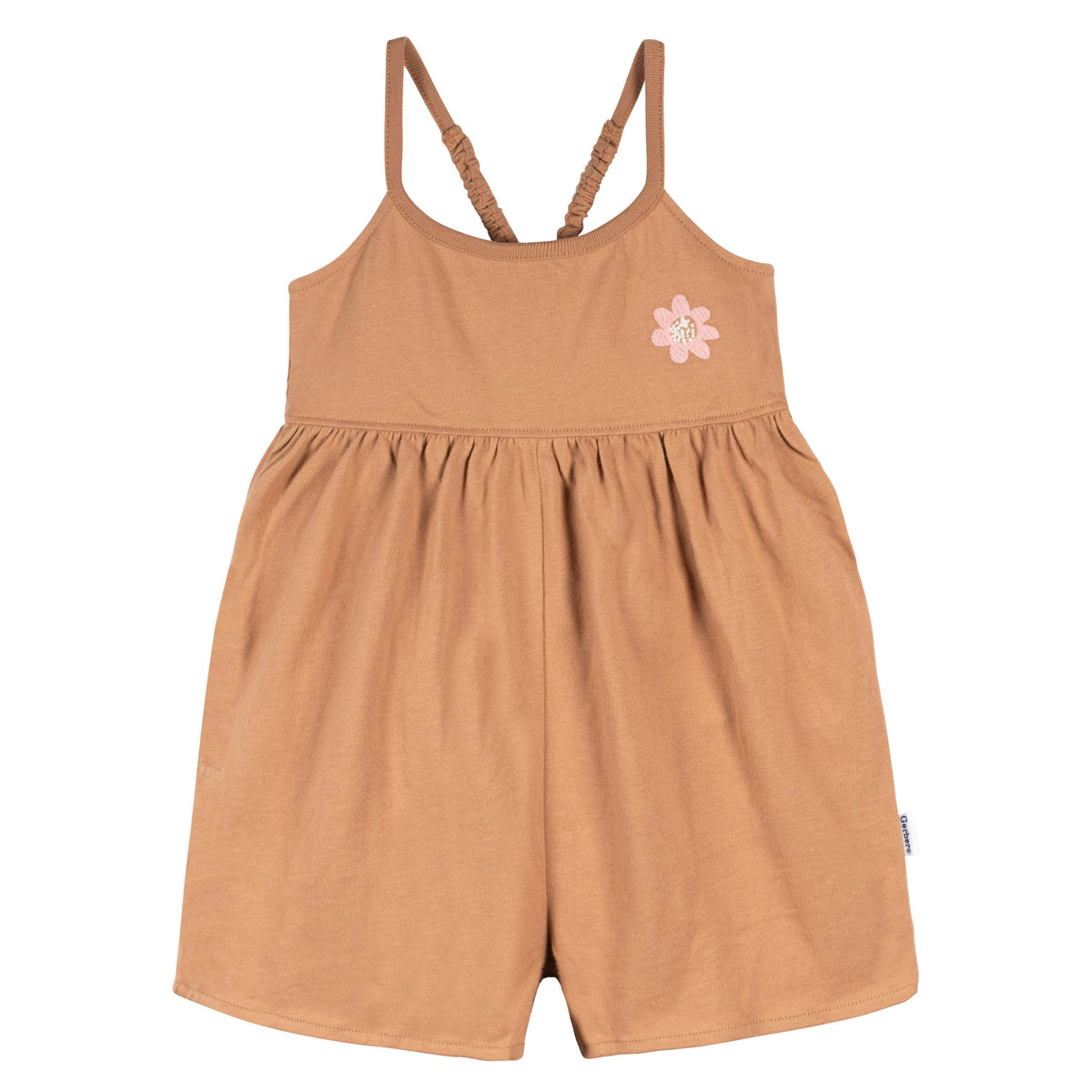 2-Pack Infant and Toddler Girls Rust & Floral Rompers, additional view 1