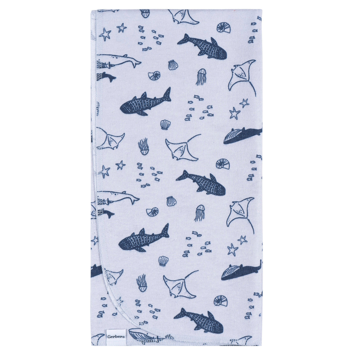 4-Pack Baby Boys Coastal Calm Flannel Blankets, additional view 3