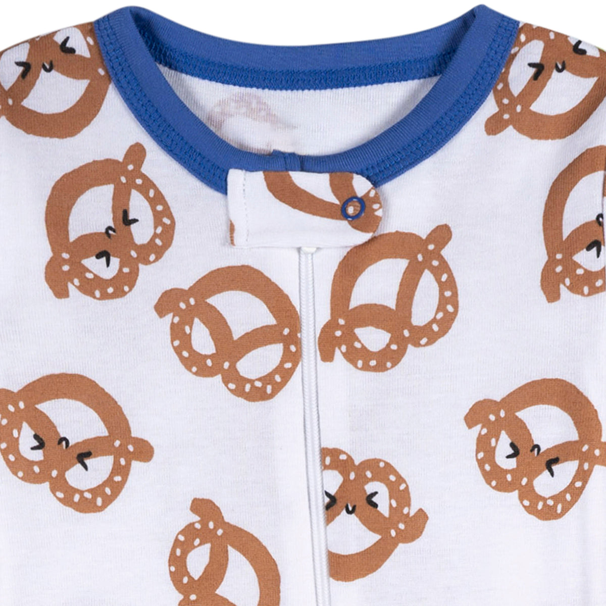 4-Pack Baby Boys Snack Truck Footed Pajamas, close-up detail 3