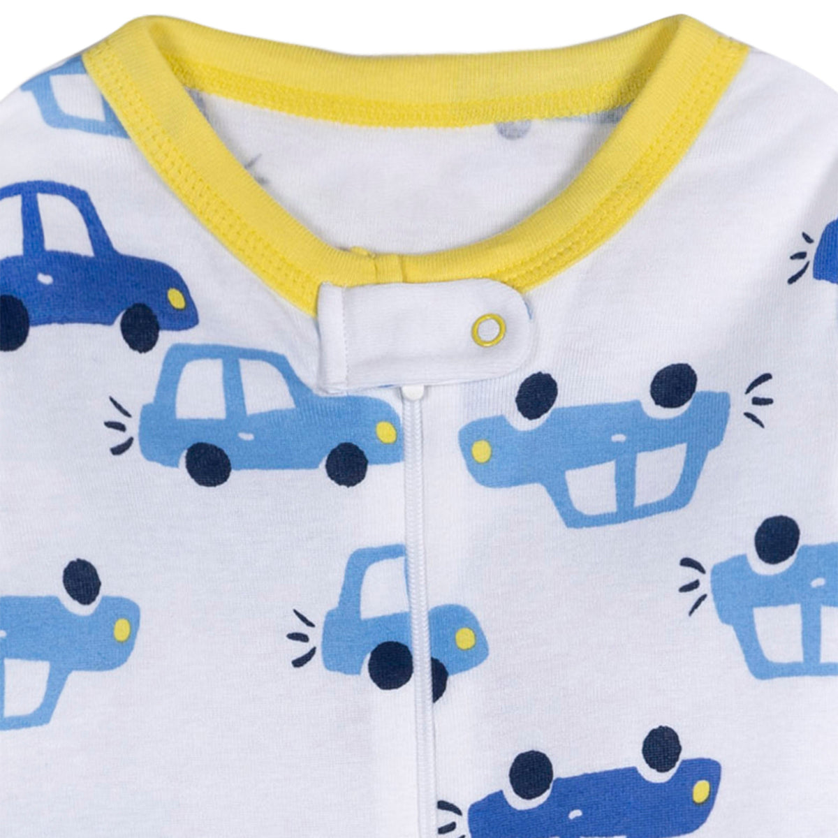 4-Pack Baby Boys Gators Footed Pajamas, close-up detail 3