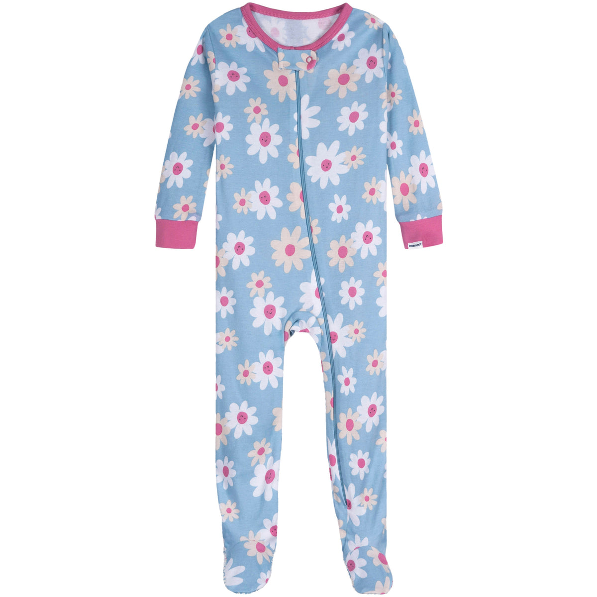 4-Pack Baby Girls Pears Footed Pajamas, additional view 3