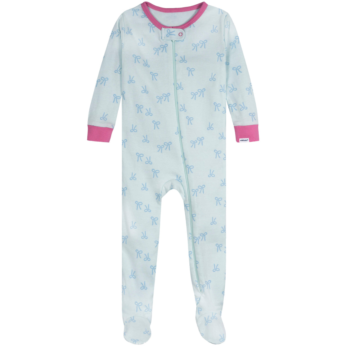 4-Pack Baby Girls Pears Footed Pajamas, additional view 4