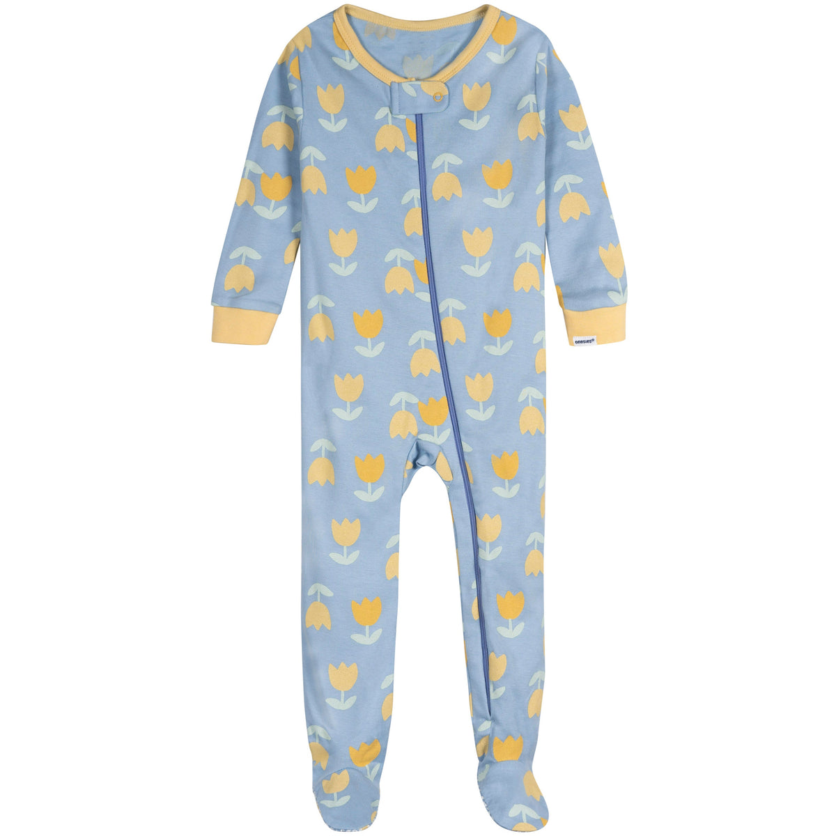 4-Pack Baby Girls Lemons Footed Pajamas, additional view 2