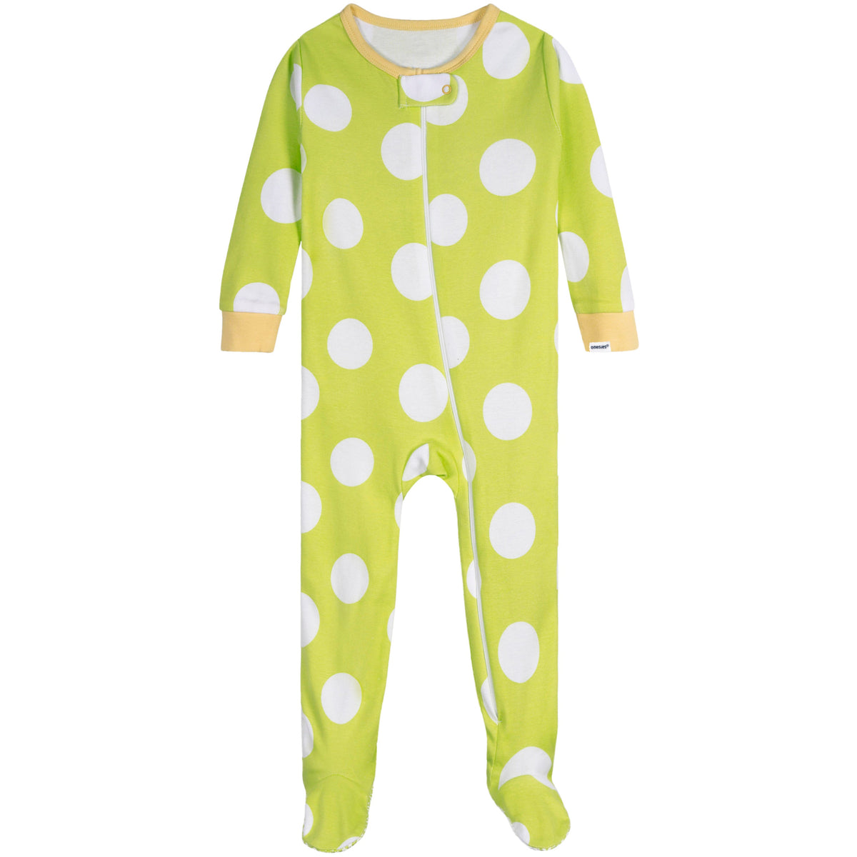 4-Pack Baby Girls Lemons Footed Pajamas, additional view 3