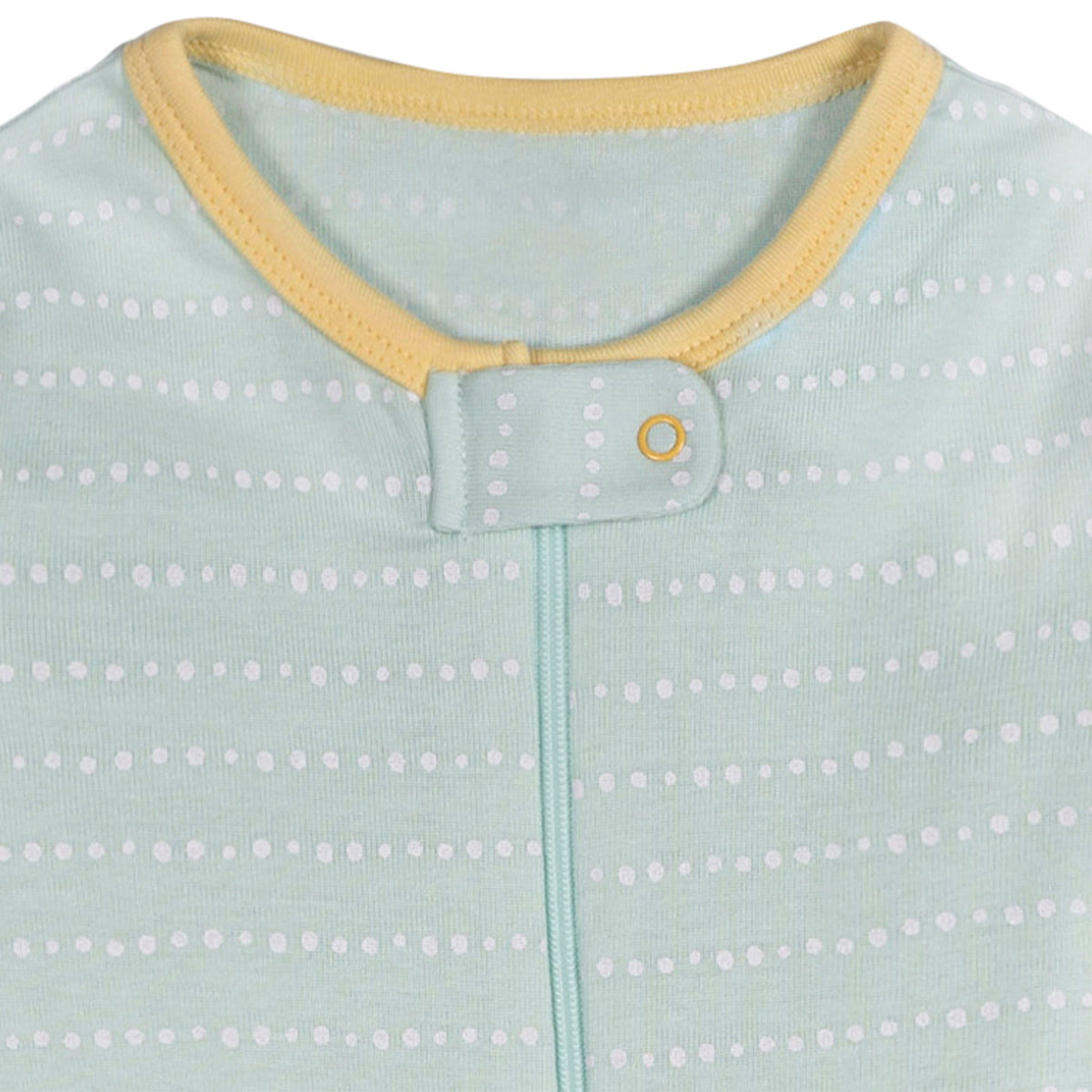 4-Pack Baby Girls Lemons Footed Pajamas, close-up detail 7