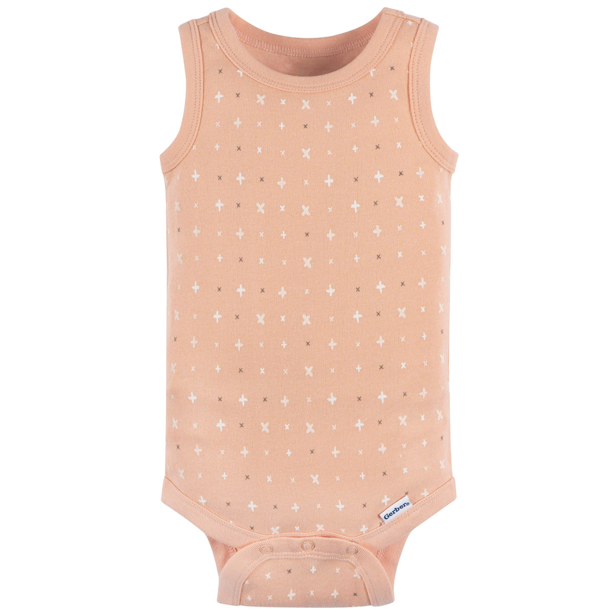 4-Pack Baby Neutral Ivory Safari Sleeveless Onesies Bodysuits, additional view 2