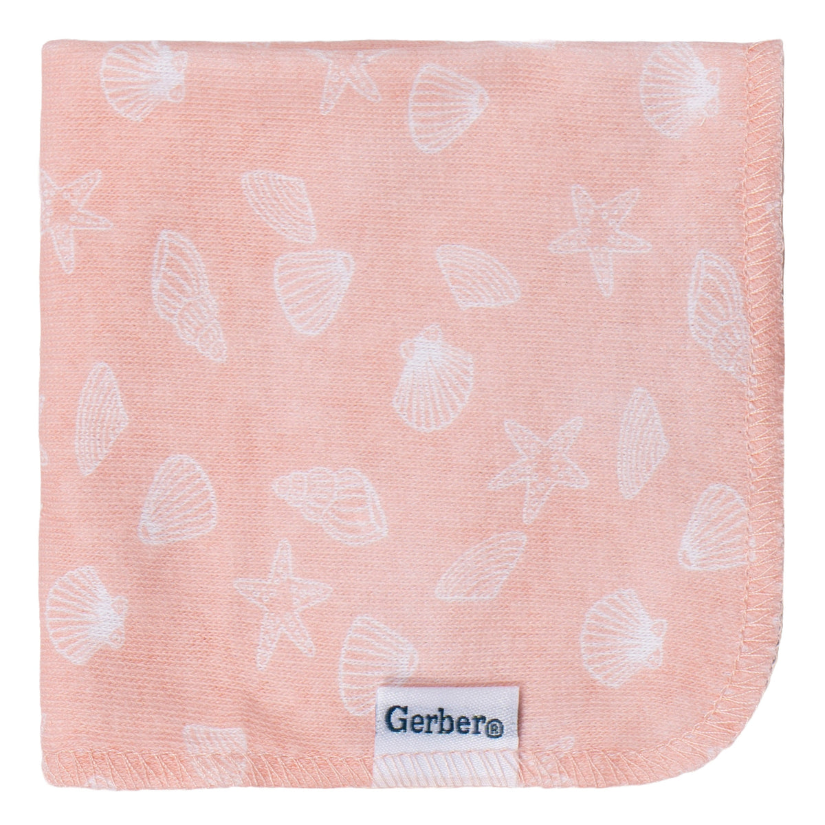4-Pack Baby Girls She Sells Sea shells Terry Washcloths, additional view 2