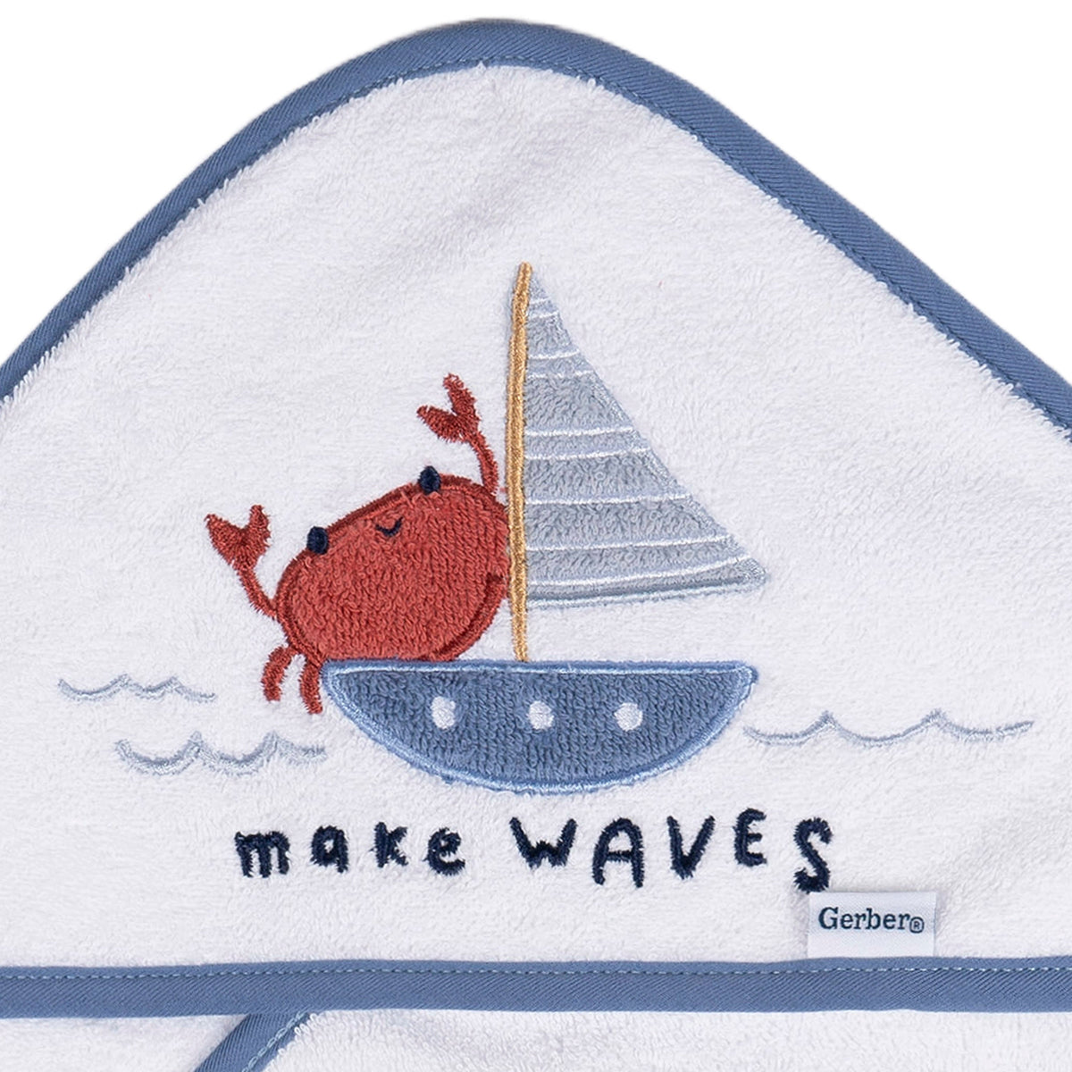 Baby Boys Little Lighthouse Hooded Towel, close-up detail 1