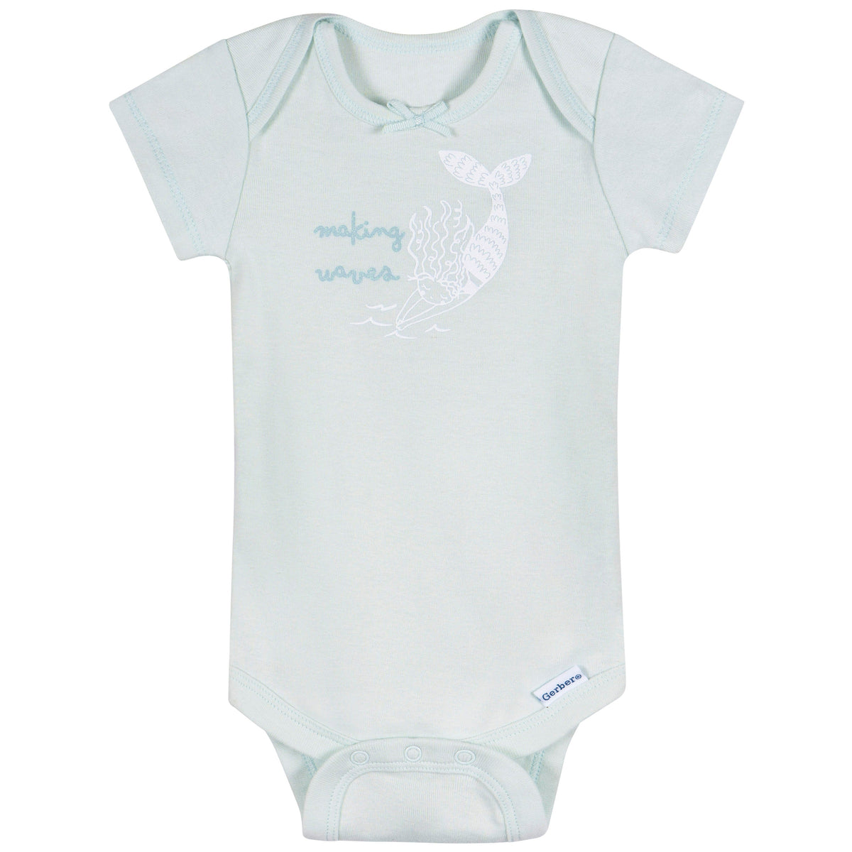 3-Pack Baby Girls She Sells Sea Shells Short Sleeve Onesies Bodysuits, additional view 1