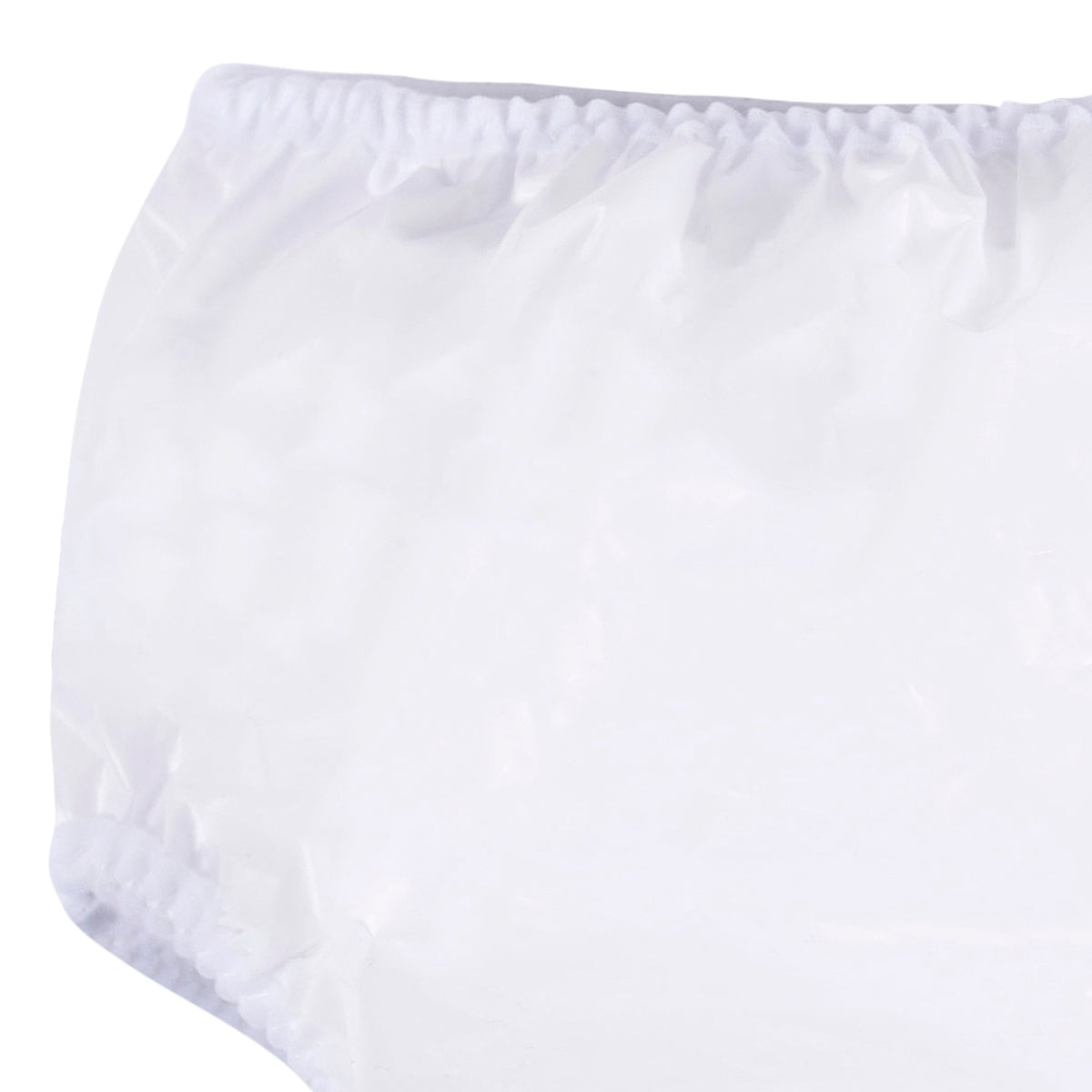 4-Pack Toddler White Waterproof Pants, close-up detail 1