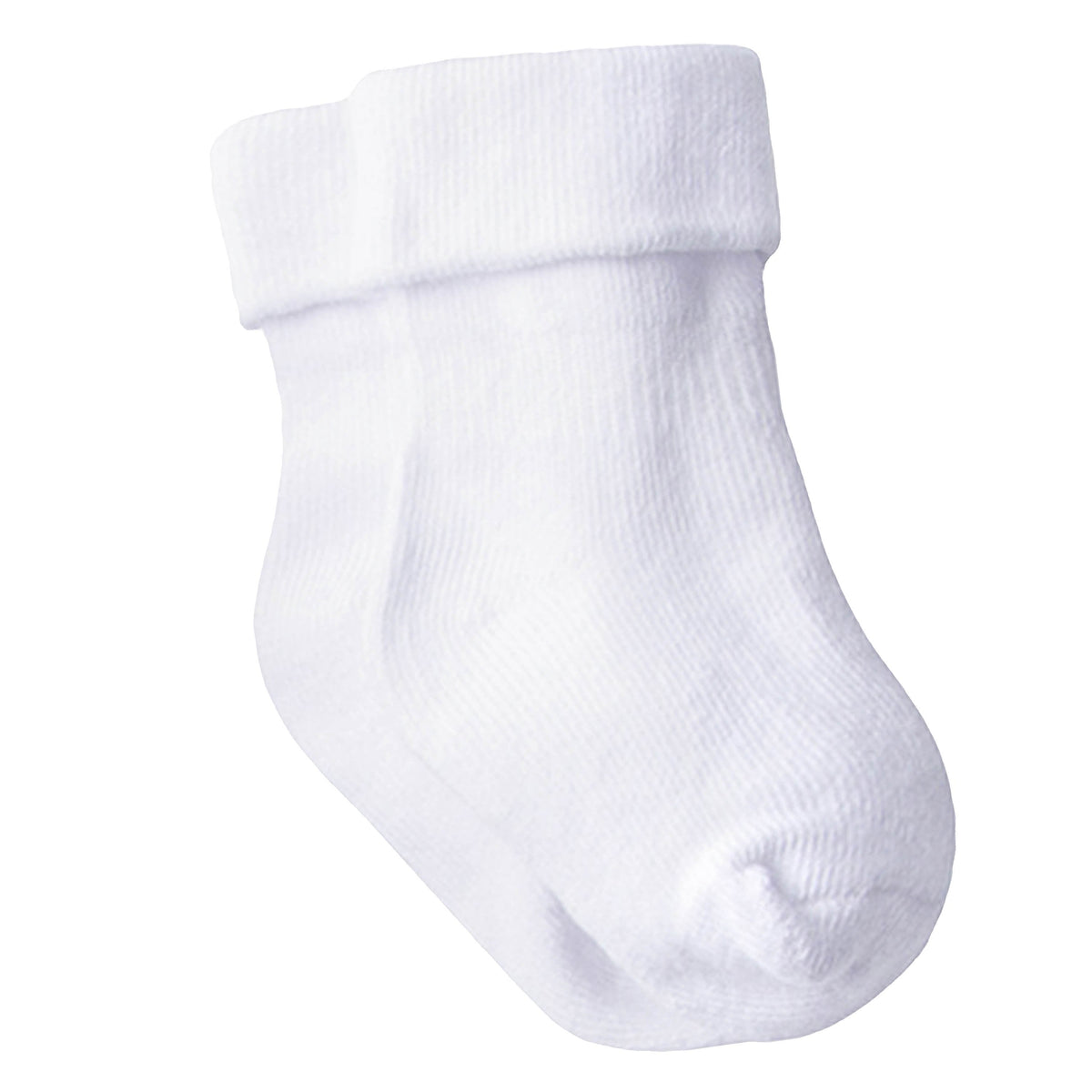 Baby 8-Pair Jersey Ankle Sock, Solid White, view 3