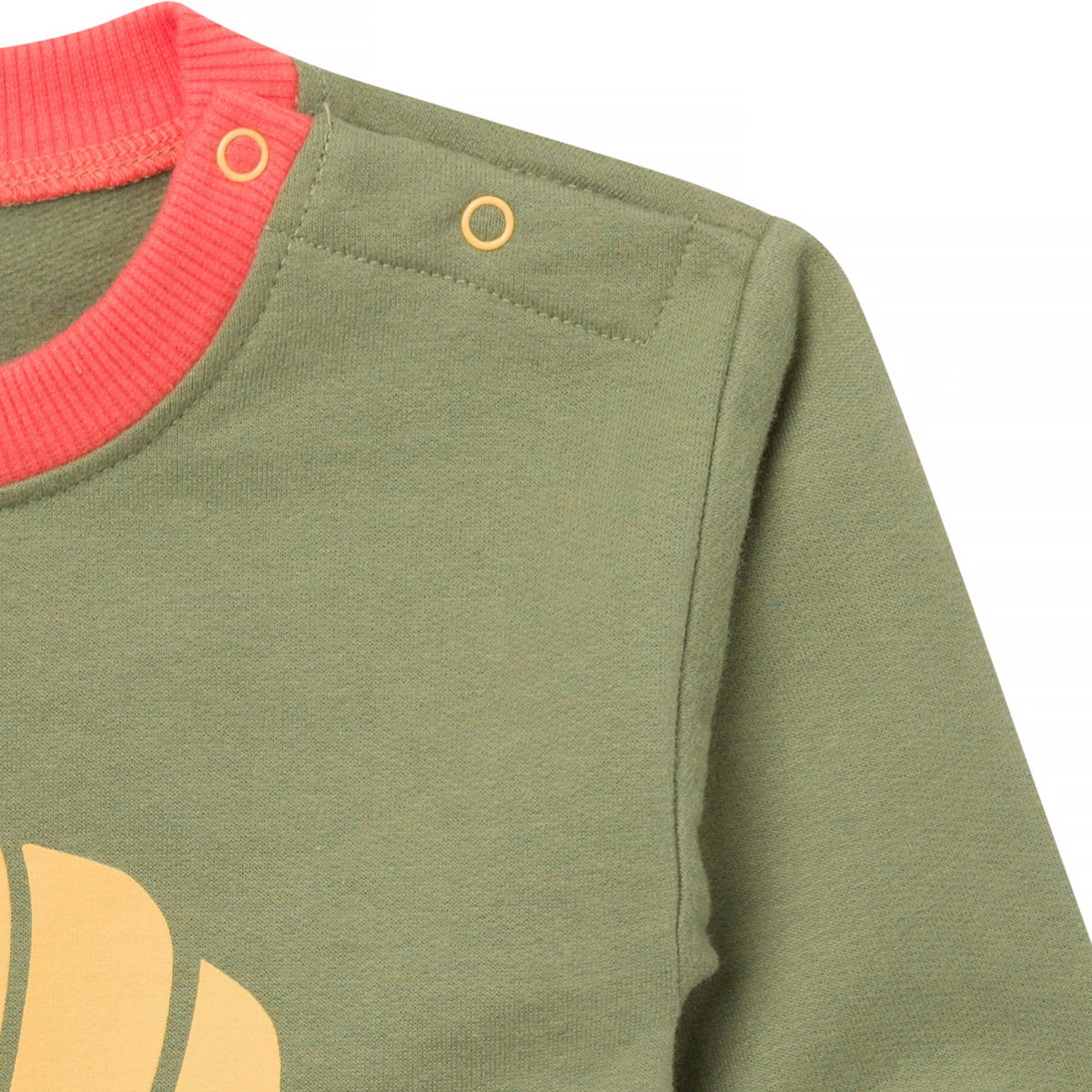 Baby Boys Rolls Sweatshirt Bubble Romper, view 8