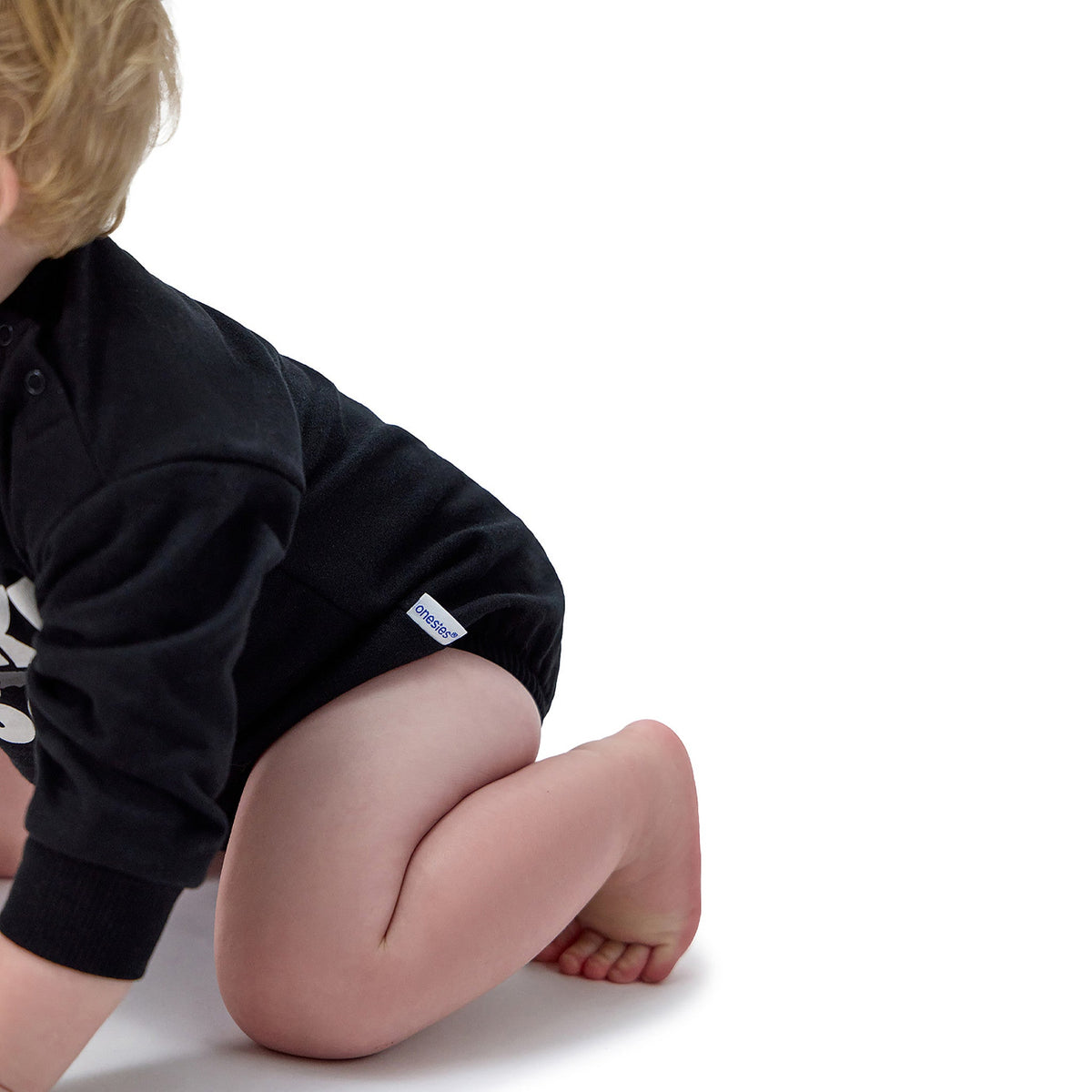 Baby Neutral Spooky Season Sweatshirt Bubble Romper, view 3