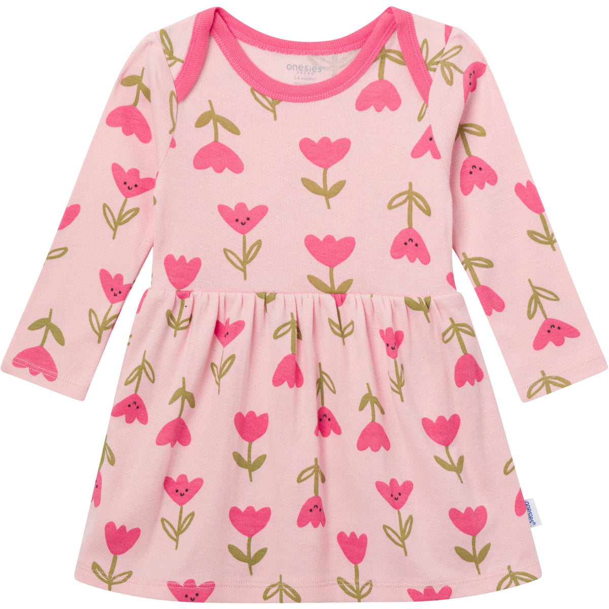 Baby Girls Tulips Lap Shoulder Dress