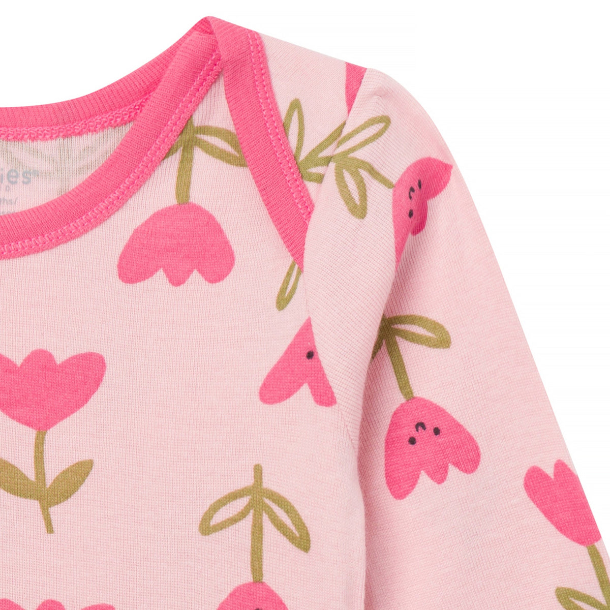 Baby Girls Tulips Lap Shoulder Dress, view 2