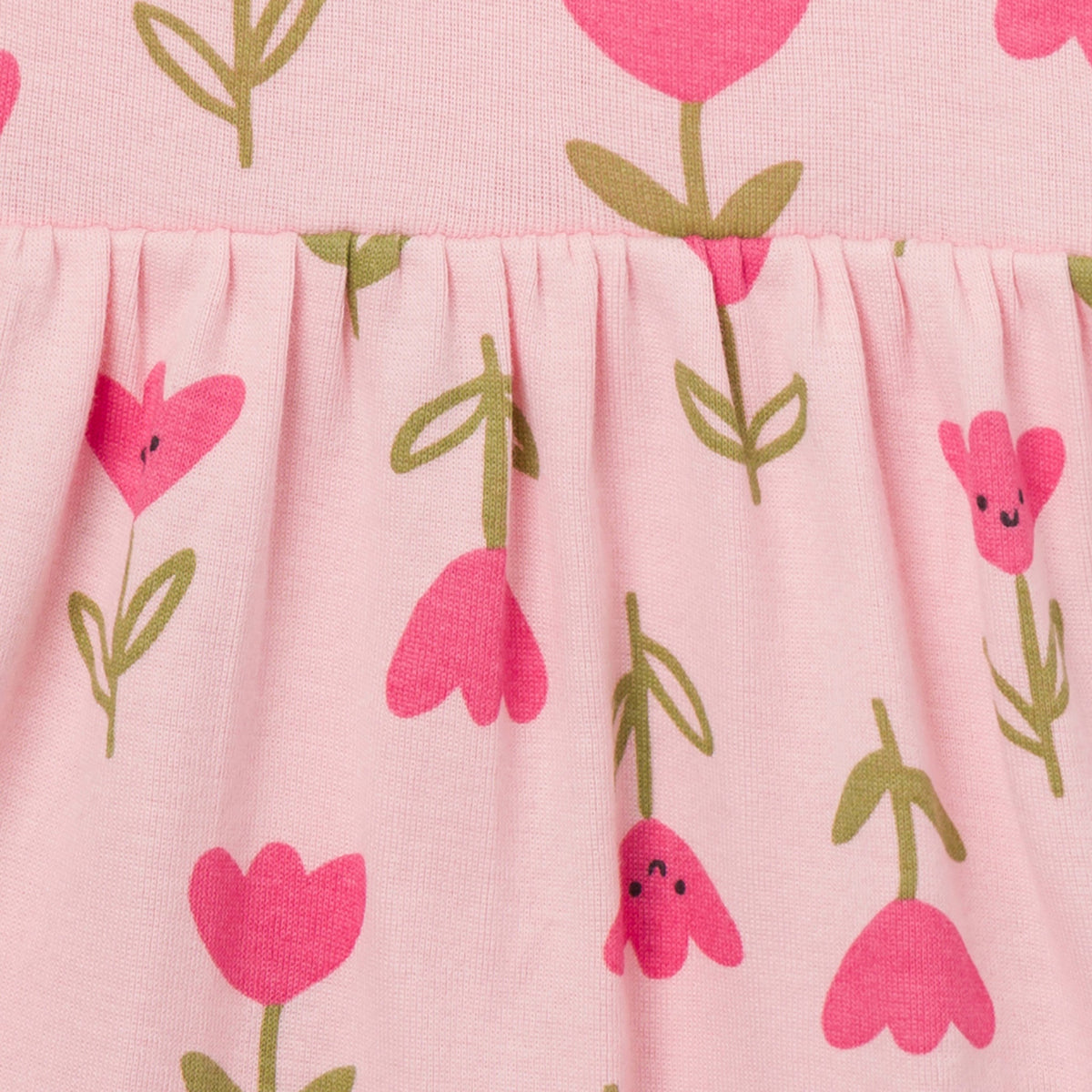 Baby Girls Tulips Lap Shoulder Dress, view 4