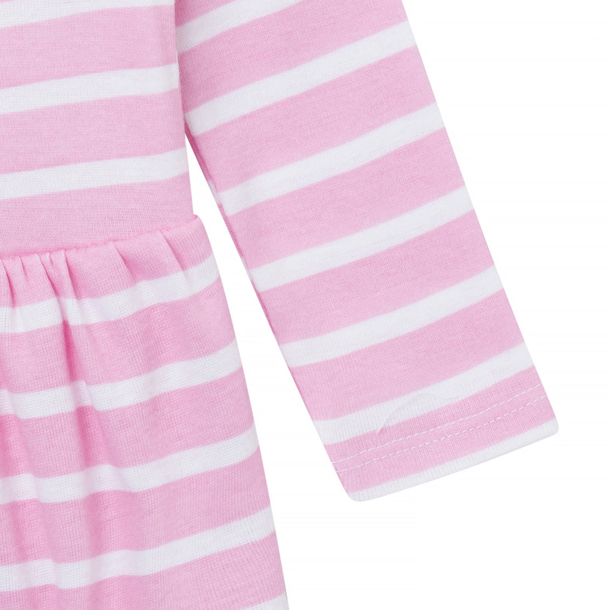 Baby Girls Heart Lap Shoulder Dress, view 4