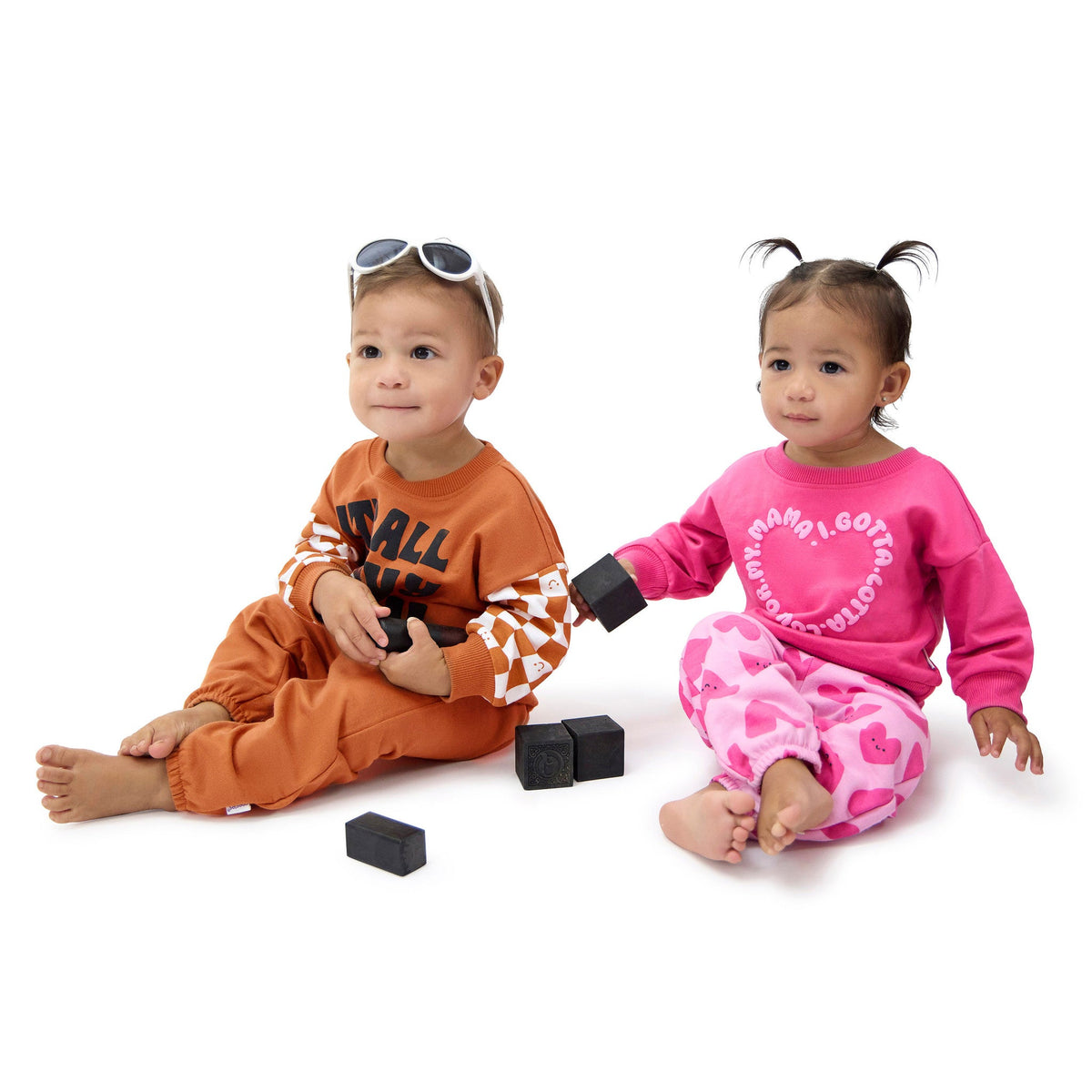 2-Piece Baby Boys Gravy Sweatshirt Set, view 3