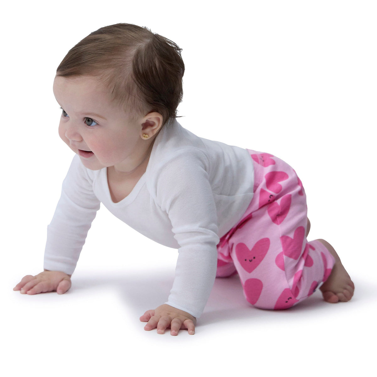 2-Piece Baby Girls Love Mama Sweatshirt Set, view 6