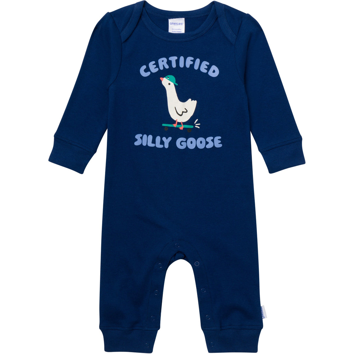 3-Pack Baby Boys Silly Goose Lap Shoulder Footless Pajamas, view 9