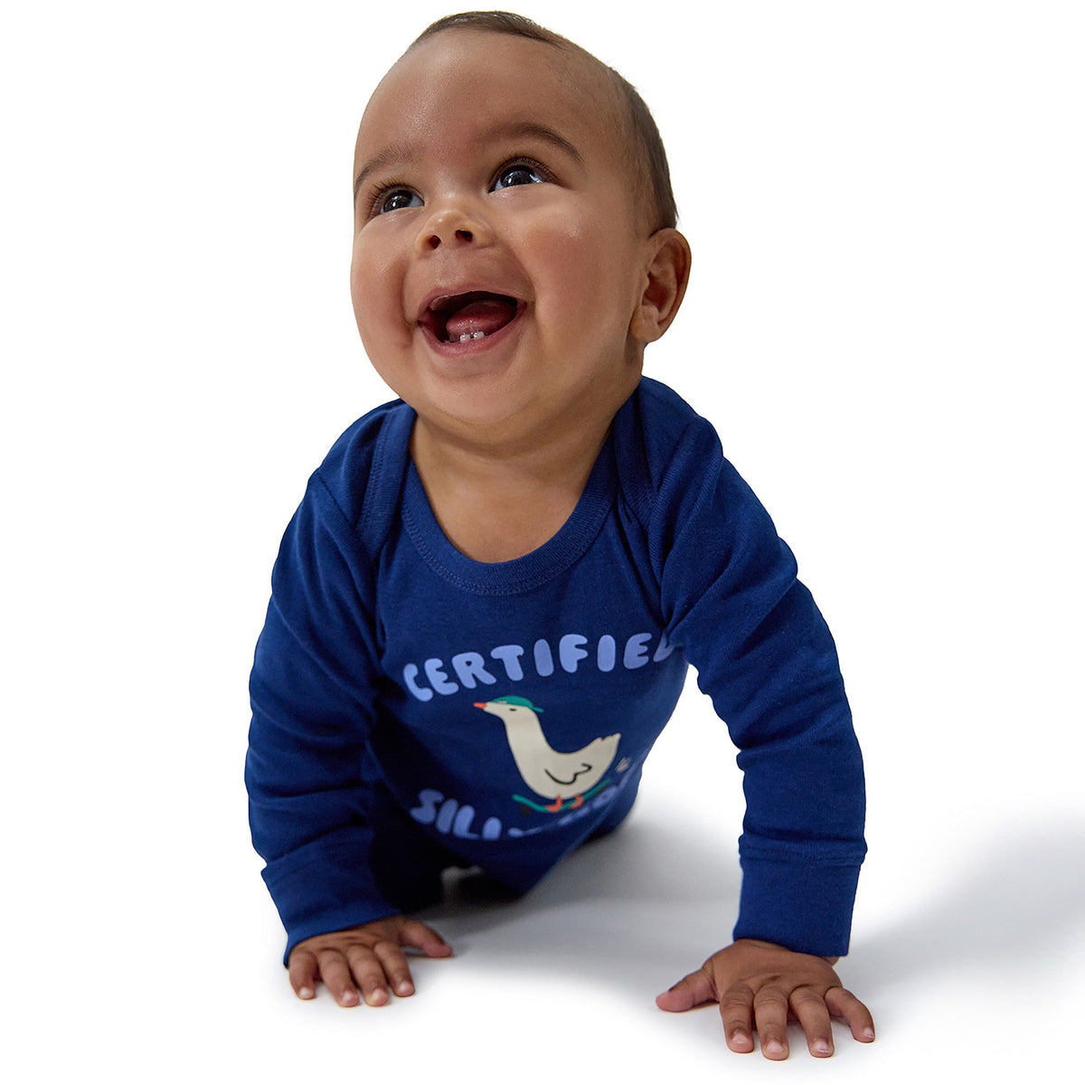 3-Pack Baby Boys Silly Goose Lap Shoulder Footless Pajamas, view 5