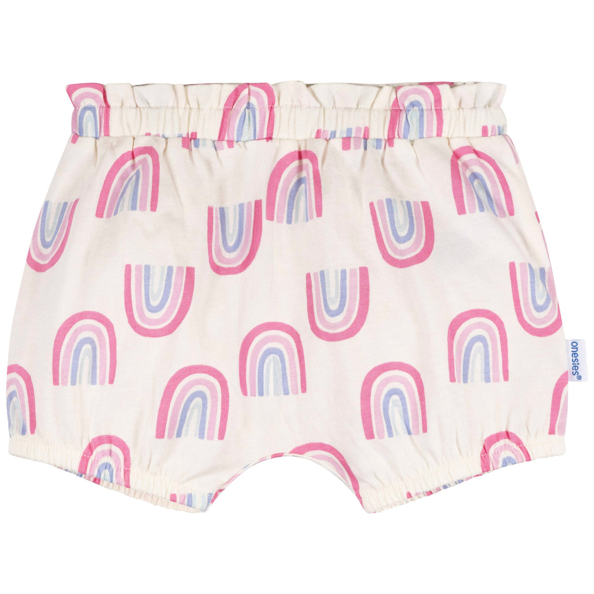 3-Pack Baby Girls Rainbow Bubble Shorts, view 4