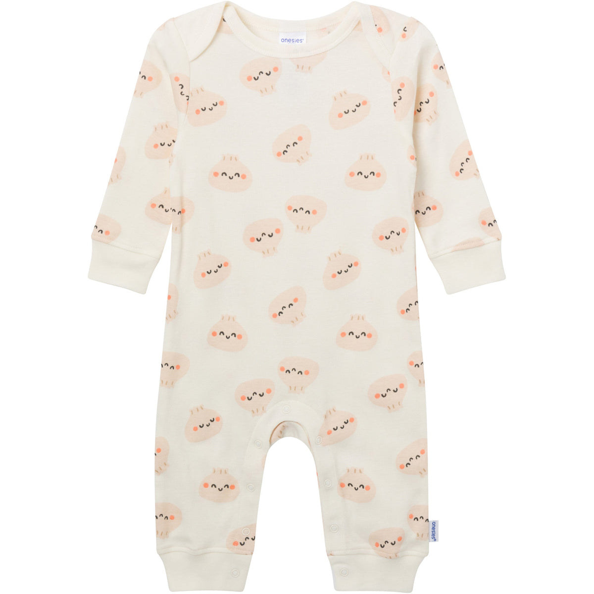 3-Pack Baby Neutral Soy Cute Lap Shoulder Footless Pajamas, view 3