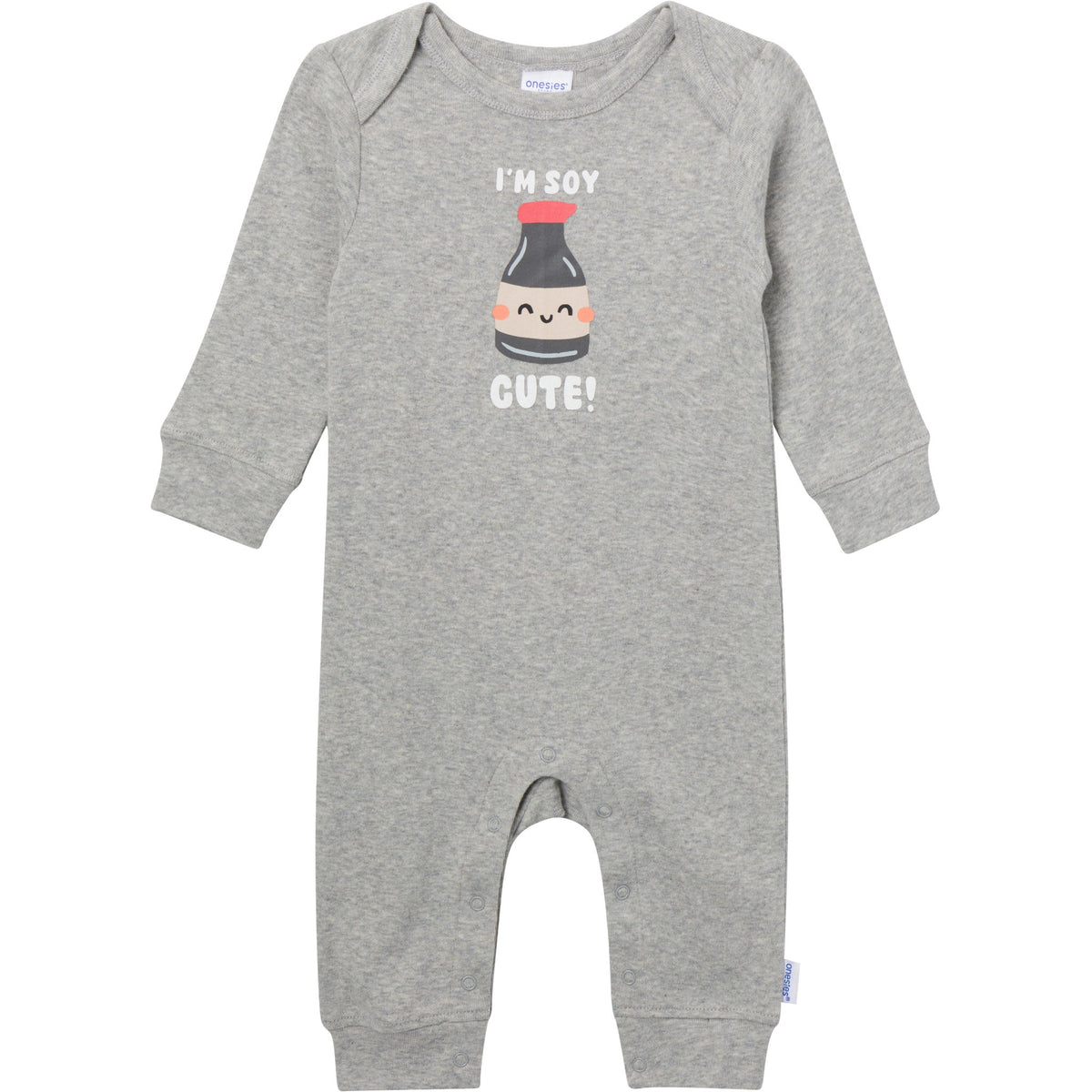 3-Pack Baby Neutral Soy Cute Lap Shoulder Footless Pajamas, view 4